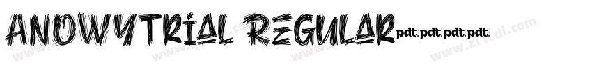 ANOWYtrial Regular字体转换